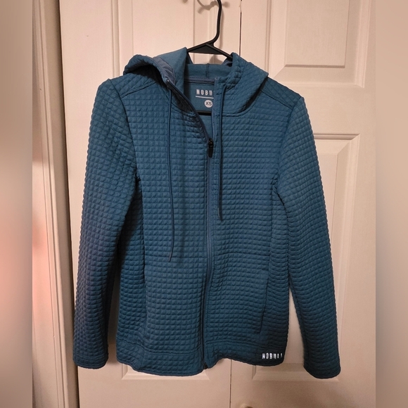 NOBULL Tops - Nobull Quilted Zip Up Jacket Womens Size XS Blue